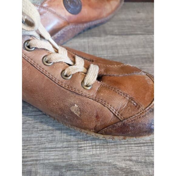 Remonte Bootie Womens 10.5 EU 42 Leather Brown wool Lined Zip Ankle Boots Grunge - Picture 9 of 11